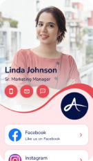 Digital business card template for the Marketing Executives