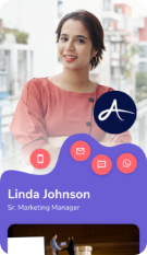 Digital business card template for the Teachers