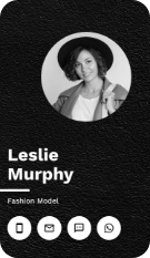 Digital business card template for the Fashion Models