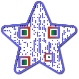 Star Shaped QR Code