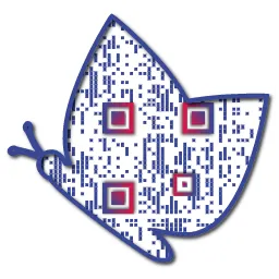 Butterfly Shaped QR Code