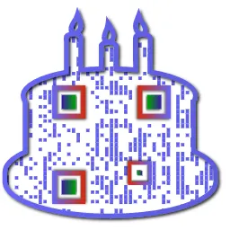 Tårtformad QR-kod