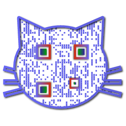 Cod QR în formă de pisică